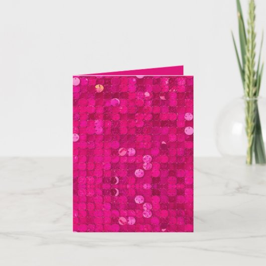 Heiß Rosa Pailletten (Vorderseite)