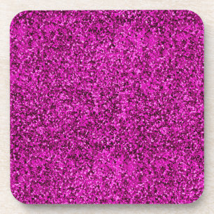 Heiß Rosa, Pailletten Muster, Getränkeuntersetzer