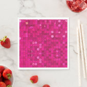 Heiß Rosa Pailletten Serviette (Beispiel)