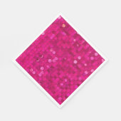Heiß Rosa Pailletten Serviette (Ecke)