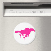 Heiß rosa Pferderennen; Rennpferd Magnet (In Situ (Geschirrspüler))