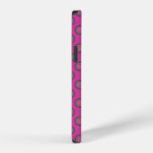 Heiß rosa Punkte-Muster iPhone Hülle (Rechte Seite)