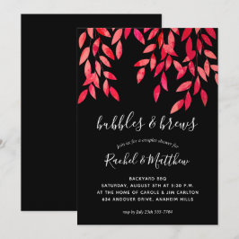 Heiß rosa Reben auf Black Paares Polterabend