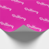 Heiß rosa Retro Dolly Let's Go Party! Geschenkpapier (Ecke)