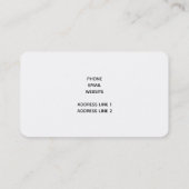 Heiß rosa Shiny Lippen auf schwarz Visitenkarte (Rückseite)