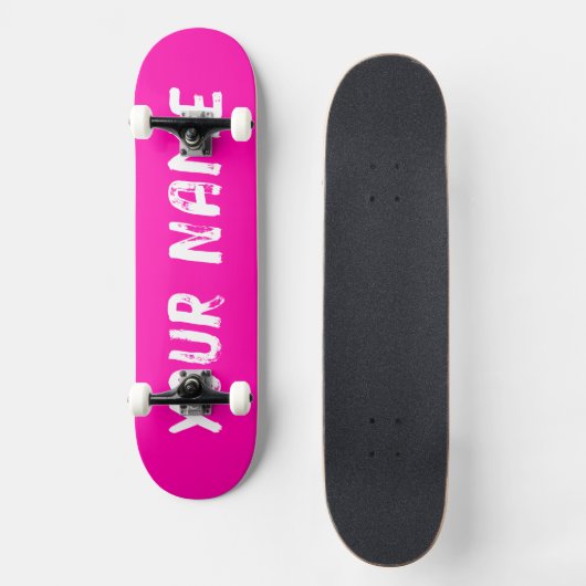 Heiß rosa skateboard (Vorderseite)