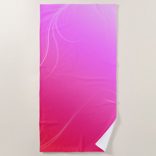 Heiß rosa strandtuch (Vorderseite)