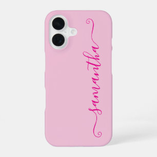 Heiß Rosa Süße Unterschrift iPhone 16 Hülle