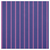 Heiß rosa und dunkelblaue Linien Stoff (Muster)
