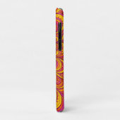 Heiß Rosa und Hell Orange Psychedelische Unisex Case-Mate iPhone Hülle (Hinten/Links)
