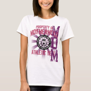 Heiß rosa und Lila Eigentum der Mama der Muttersc T-Shirt
