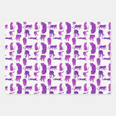 Heiß rosa und Lila Löwen, Tiger Geschenkpapier Set (Vorderseite 2)