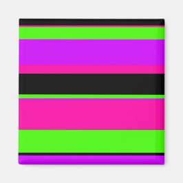 Heiß rosa und Lila Tonstreifen Modernes Design Magnet