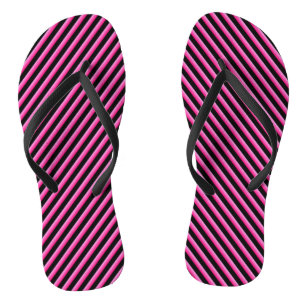 Heiß rosa und schwarz badesandalen