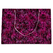 Heiß rosa und schwarz große geschenktüte (Vorderseite)