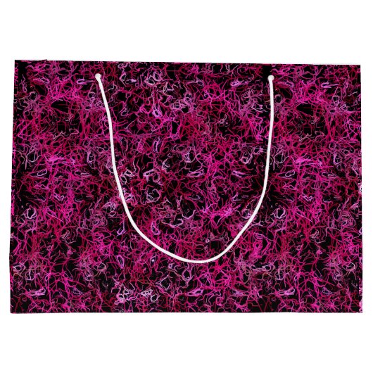 Heiß rosa und schwarz große geschenktüte (Rückseite)