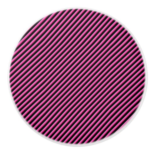 Heiß rosa und schwarz keramikknauf (Vorderseite)