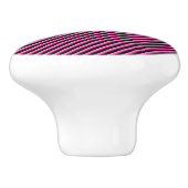 Heiß rosa und schwarz keramikknauf (Seitenansicht)