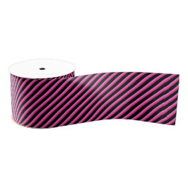 Heiß rosa und schwarz ripsband