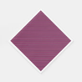 Heiß rosa und schwarz serviette (Ecke)