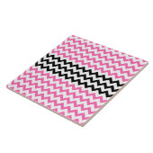 Heiß rosa und schwarz Zickzack von Shirley Taylor Fliese (Seite)