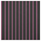 Heiß rosa und schwarze Linien Stoff (Muster)