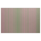 Heiß rosa und waldgrün gefärbte Linien Stoff (Yard (91,4 cm))