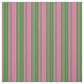 Heiß rosa und waldgrün gefärbte Linien Stoff (Muster)