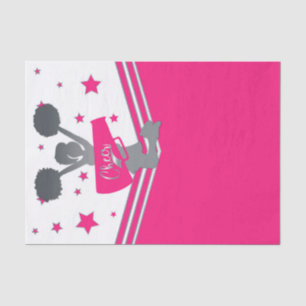 Heiß Rosa und Weiße Sterne Cheer Cheer-leading Par Seidenpapier