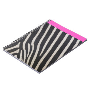 heiß rosa und zebrastreifen notizblock
