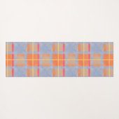 Heiß rosa Zauberteppich/ Orange Blau Kariert Yogamatte (Rückseite (Horizontal))