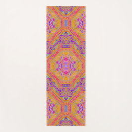 Heiß rosa Zauberteppich/ Orange Blau Kariert Yogamatte