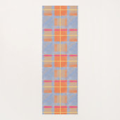 Heiß rosa Zauberteppich/ Orange Blau Kariert Yogamatte (Rückseite)