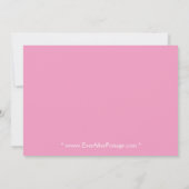 Heiß rosa Zebra Süß 16 Einladung (Rückseite)
