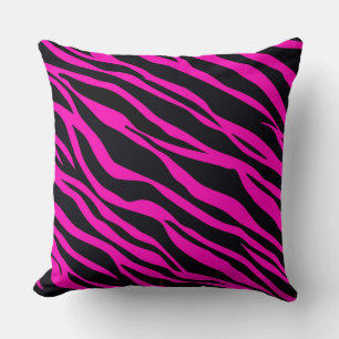 Heiß rosa Zebrastreifen Kissen