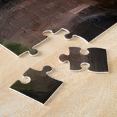 Heiß rotes Auto am See Puzzle (Seite)