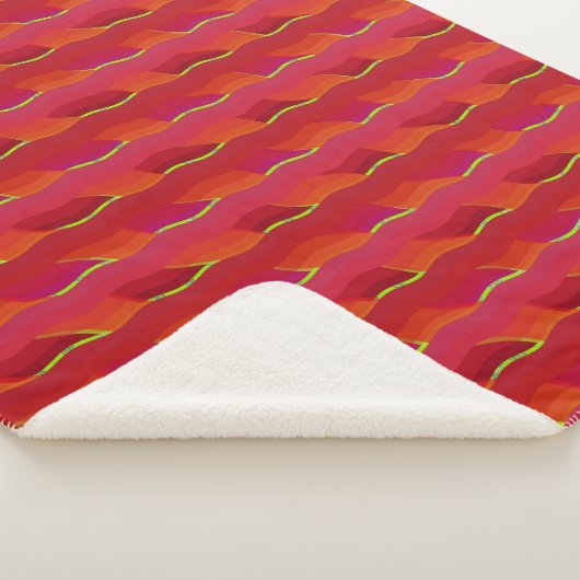 Heiß rotes Rot Sherpadecke (3/4)