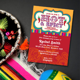 Heiß & scharf zum Geburtstag einladen Einladung
