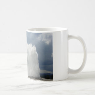 Heiß und dampfig kaffeetasse