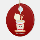 Heiß und dampfig keramik ornament (Links)