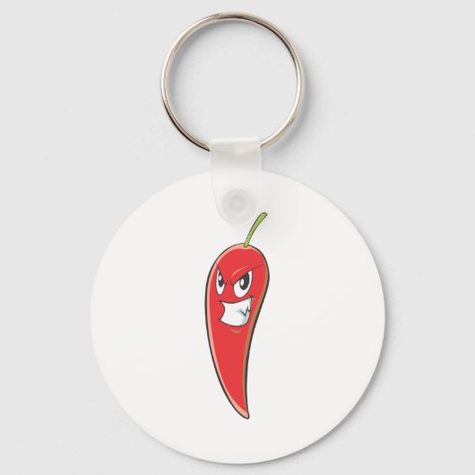 Heiß und scharf, roter Chili Pepper Schlüsselanhänger (Vorderseite)