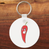 Heiß und scharf, roter Chili Pepper Schlüsselanhänger (Vorderseite)