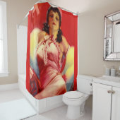 Heißdruck der 30er Jahre Duschvorhang (Beispiel)