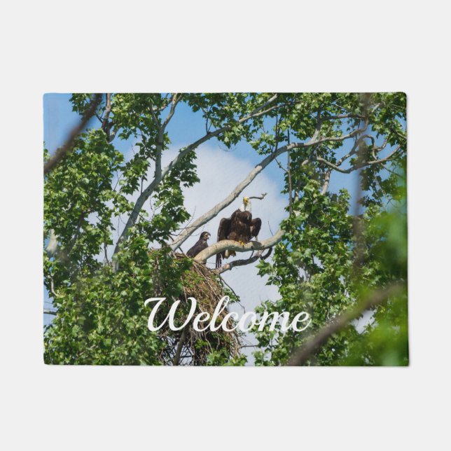 Heiße Adler Begrüßungstor Fußmatte (Vorderseite)