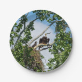 Heiße Adler Pappteller (Vorderseite)