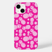 Heiße Ananas und Muster der Blume Case-Mate iPhone Hülle (Rückseite)