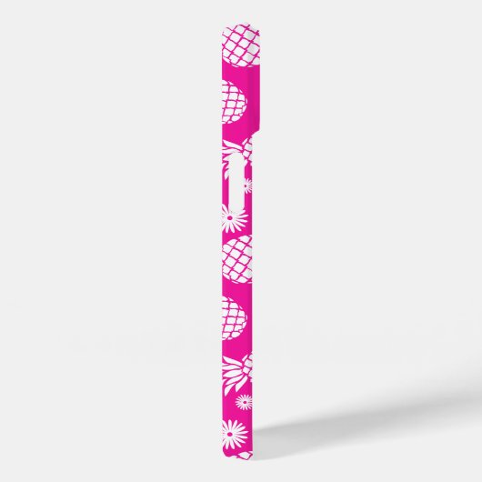 Heiße Ananas und Muster der Blume Case-Mate iPhone Hülle (Rückseite / Rechts)