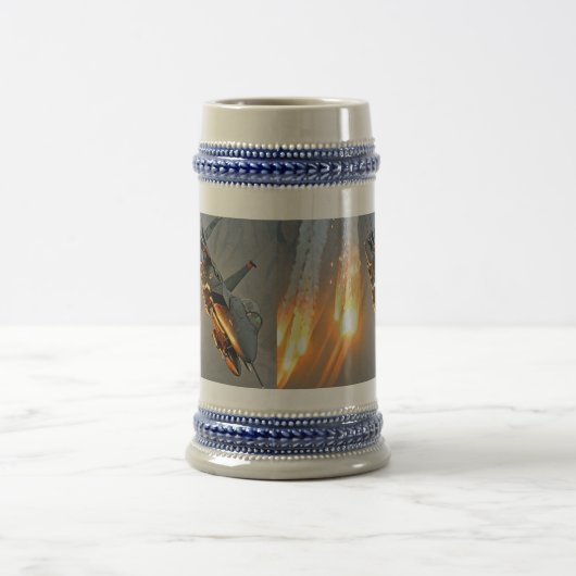 Heiße Aufflackern F15 Bierglas (Mittel)