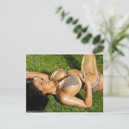 heiße Babys Postkarte (Stehend Vorderseite)