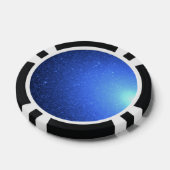 Heiße blaue Sterne ähneln einem Blizzard der Schne Pokerchips (Einzeln)